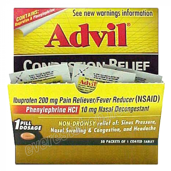 Advil Sinus Congestion & Pain 50 ct - Image 1