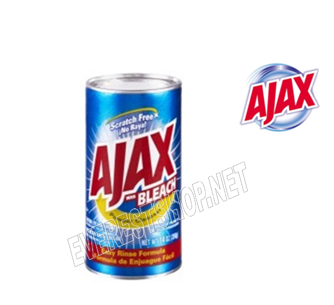 Ajax All Purpose Powder Cleaner Bleach 14 Ajax All Purpose Powder Cleaner * Bleach 14 oz * 4 pcs - Image 1