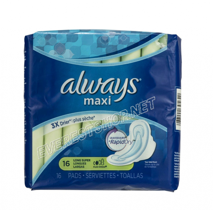 Always Maxi * With Wings 16 ct * 3 pcs - Image 1