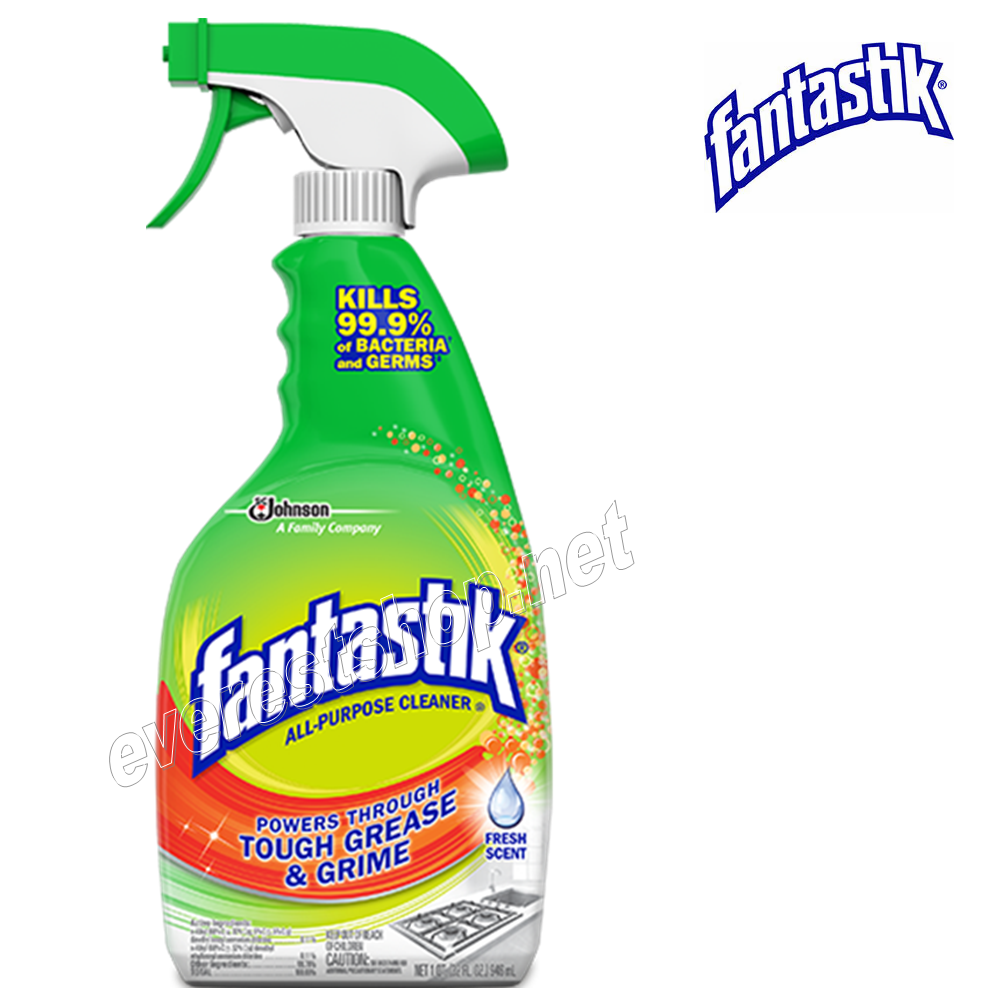 FANTASTIK ALL PURPOSE CLEANER FRESH SCENT Fantastik General Purpose Cleaner 32 fl oz * Fresh Scent * 2 pcs - Image 1