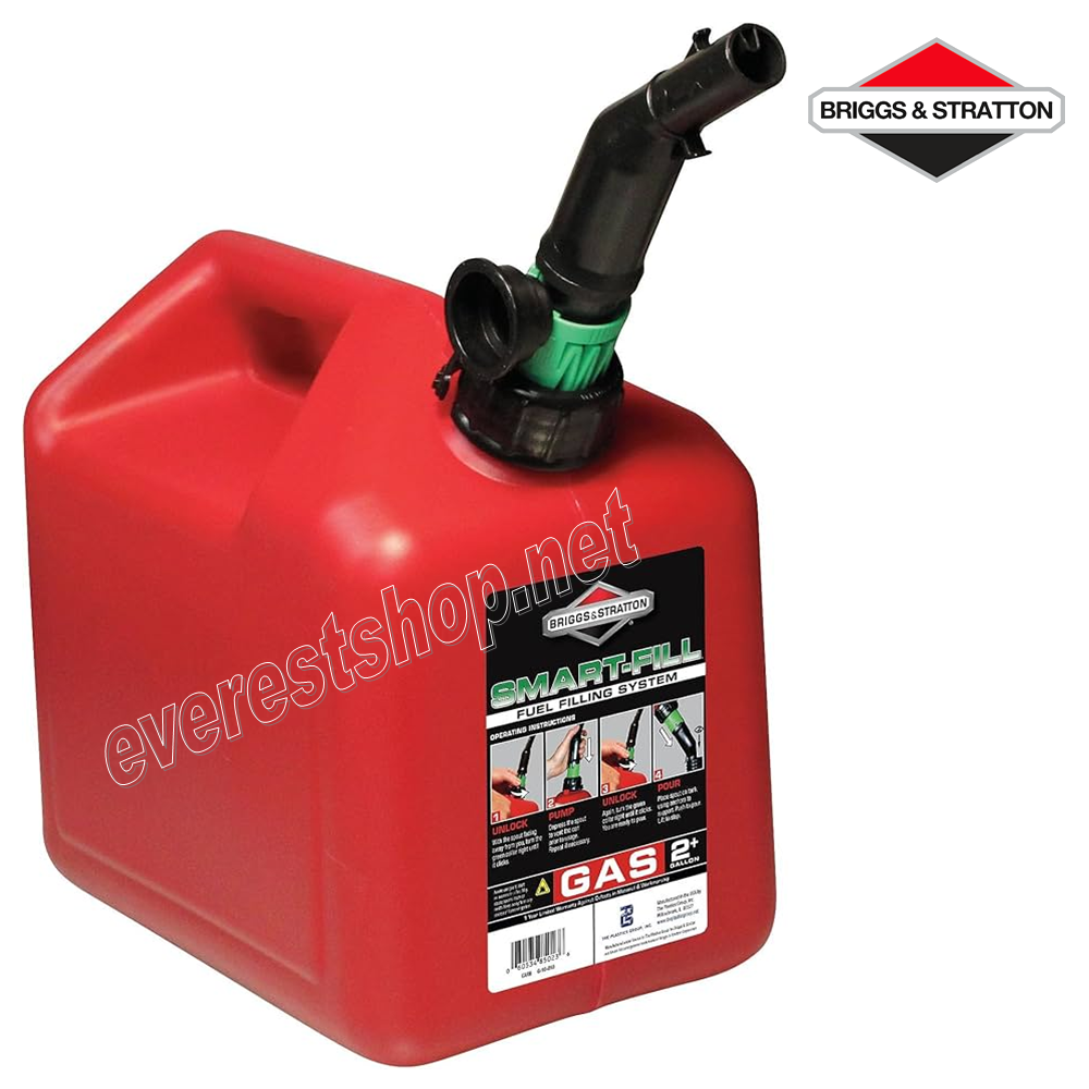 GAS CAN 2 GAL Briggs & Stratton Gas Can 2 Gallon Flame Shield - Image 1