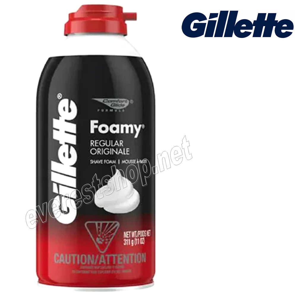 GILLETTE SHAVING FOAM ORIGINAL Gillette Shaving Foam 11 oz * Regular * 1 pcs - Image 1