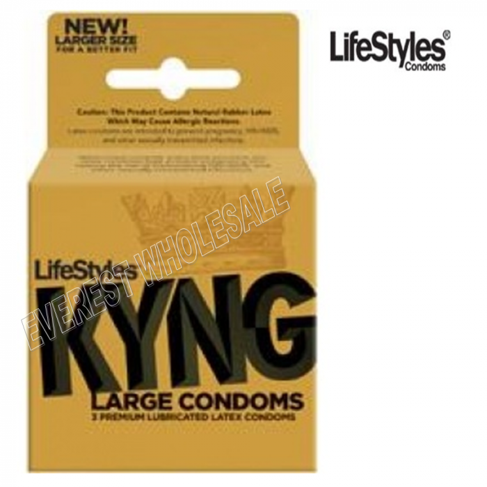 LifeStyles Condom 3 Ct Pack * Kyng * 6 pks - Image 1