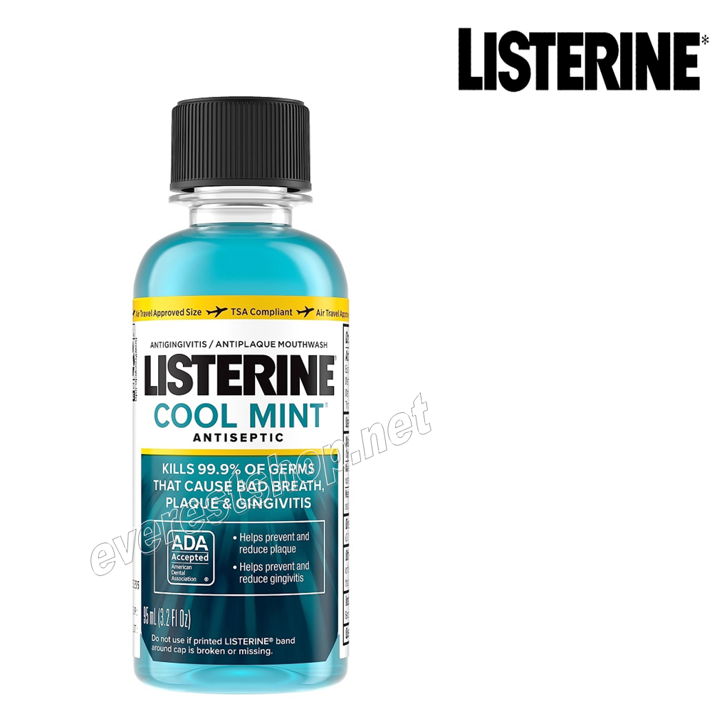 LISTERINE MOUTH WASH 3 OZ Listerine Mouth Wash 3 fl oz * Cool Mint * 3 pcs - Image 1