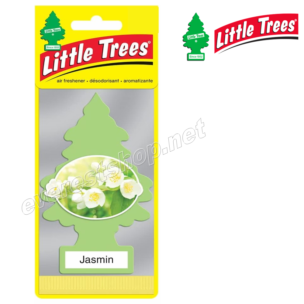 LITTLE TREES CAR FRESHENER JASMIN Little Trees Car Freshener * Jasmin* 1`s x 24 ct - Image 1