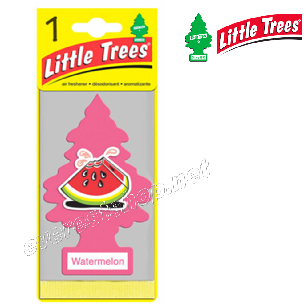 LITTLE TREES CAR FRESHENER WATERMELON Little Trees Car Freshener * Watermelon * 1`s x 24 ct - Image 1