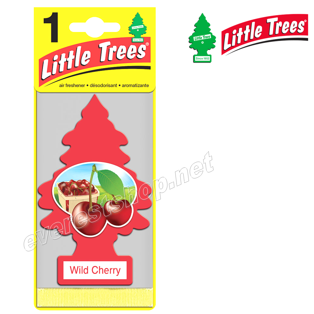 LITTLE TREES CAR FRESHENER WILD CHERRY Little Trees Car Freshener * Wild Cherry* 1`s x 24 ct - Image 1