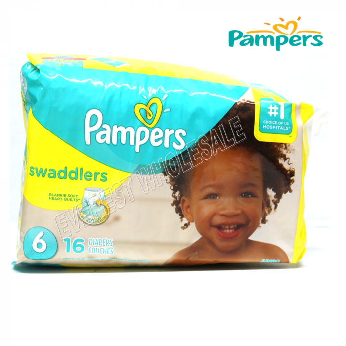 Pampers Baby Diapers * Size : 6 * 18 ct x 4 pks - Image 1