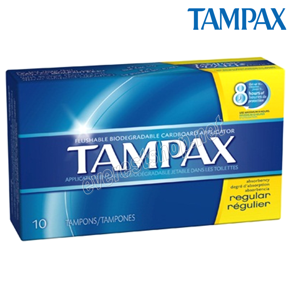 TAMPAX REGULAR Tampax Women`s Tampon 10 ct Pack * Super * 2 Packs - Image 1
