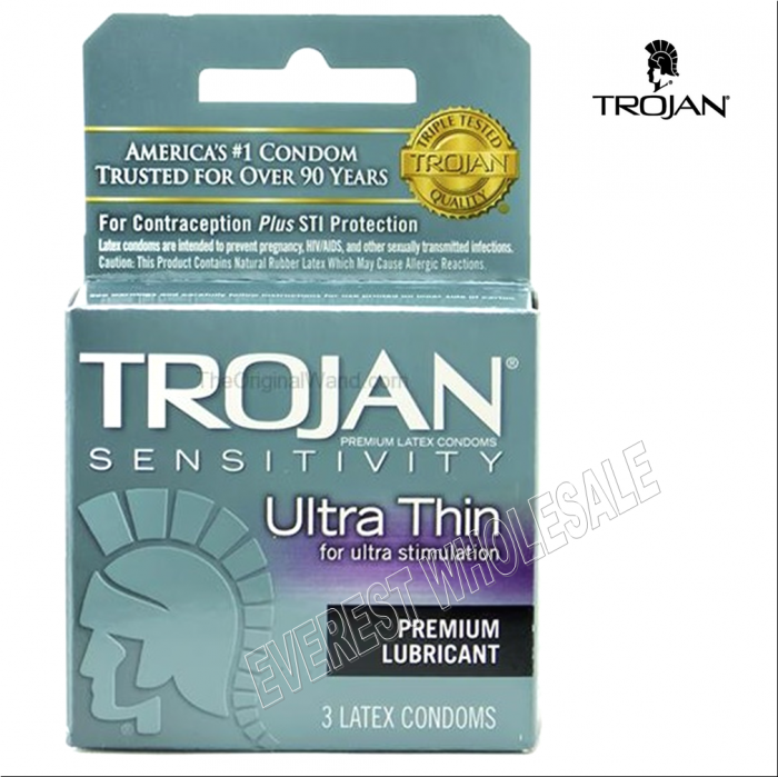 Trojan Condom 3 in Pack * Ultra Thin * 6 pks - Image 1