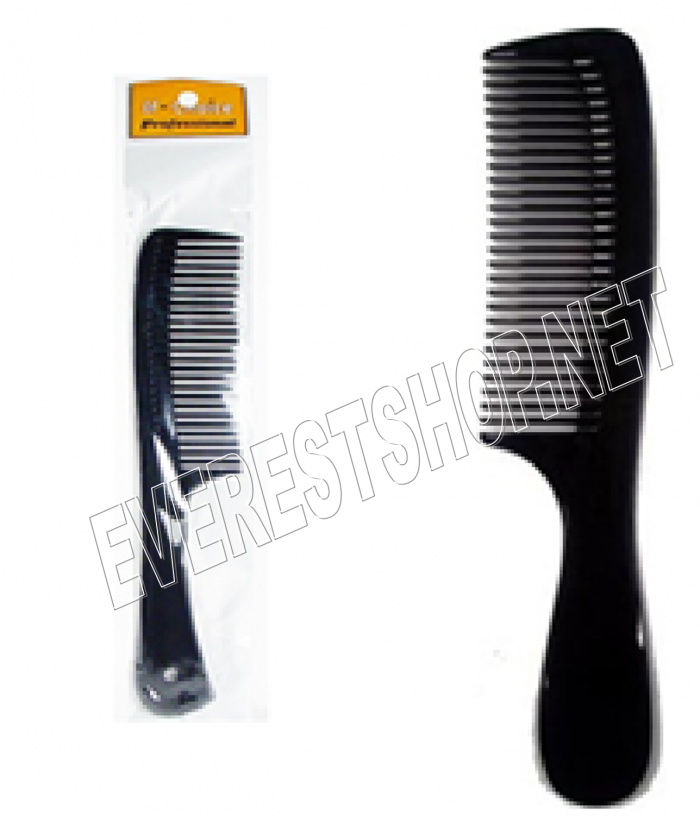 Afro Black Plastic Comb * 6 pcs - Image 1