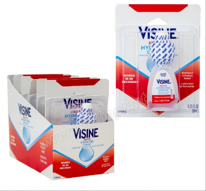 Visine Redness Relief Liquid 0.28 fl oz Blister * 6 pcs - Image 1