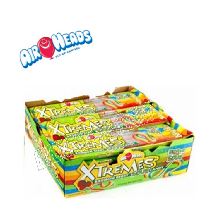 Airheads Xtremes * Rainbow Berry Sour * 18 pks - Image 1