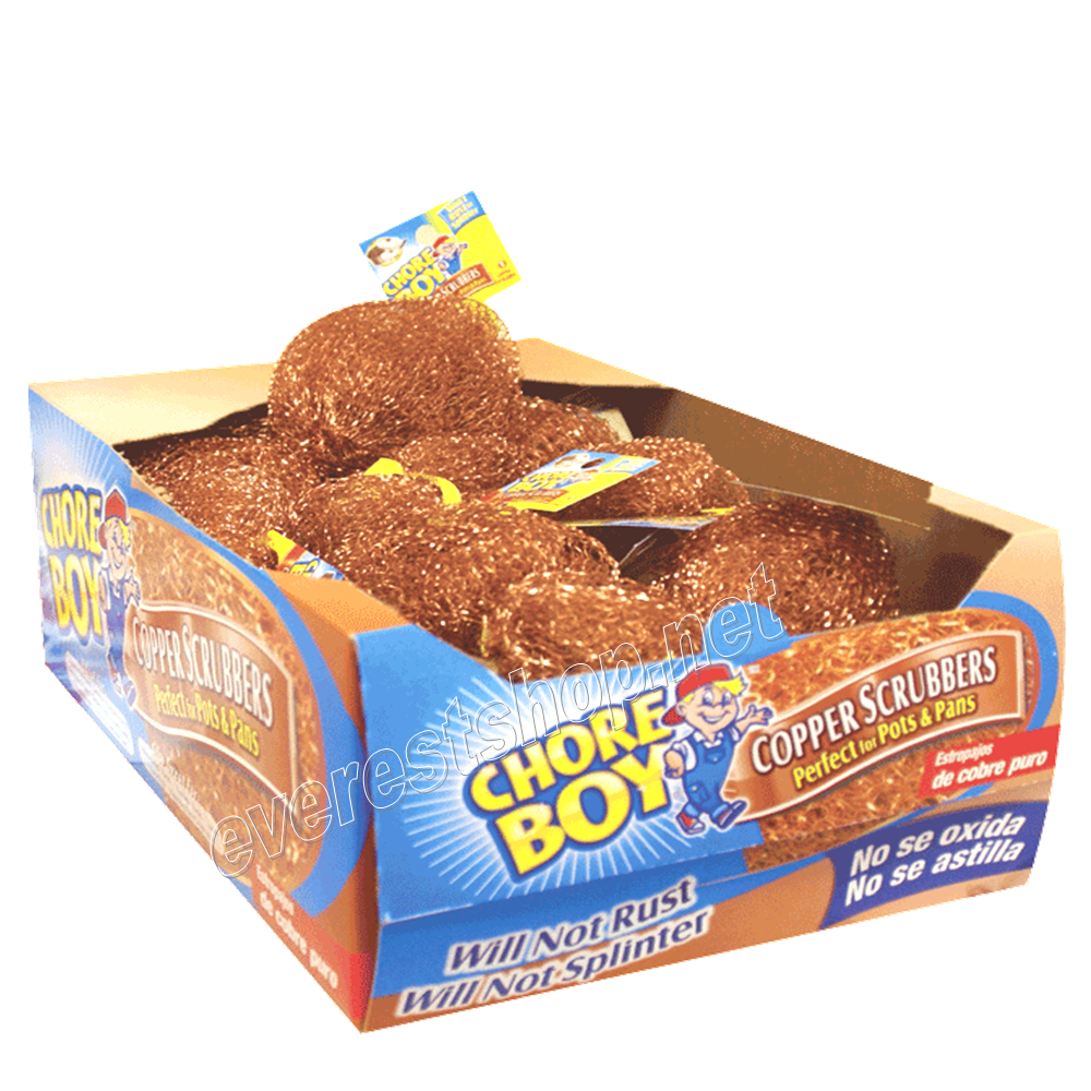 CHORE BOY DISH SCRUBBER Chore Boy Cooper Dish Scrubber * 36 ct - Image 1