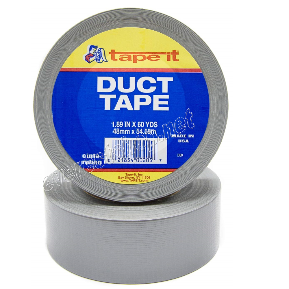 DUCT TAPE 60 YRDS Duct Tape Grey Color 2``x 60 yards * 2 pcs - Image 1