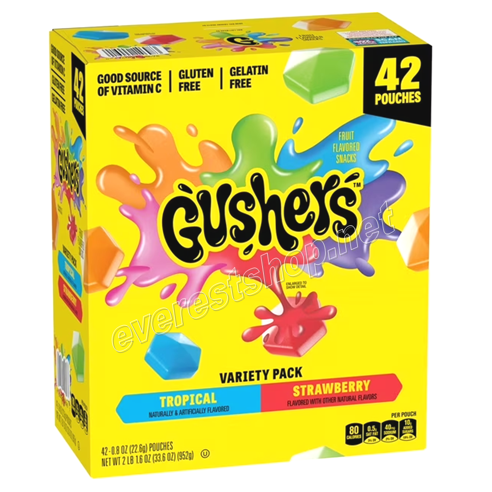 FRUIT GUSHERS 42 Fruit Gushers Tropical Flavors 42 pcs - Image 1