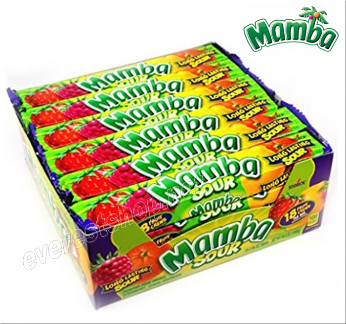Mamba Fruit Chews Candy * Sour * 24 ct - Image 1