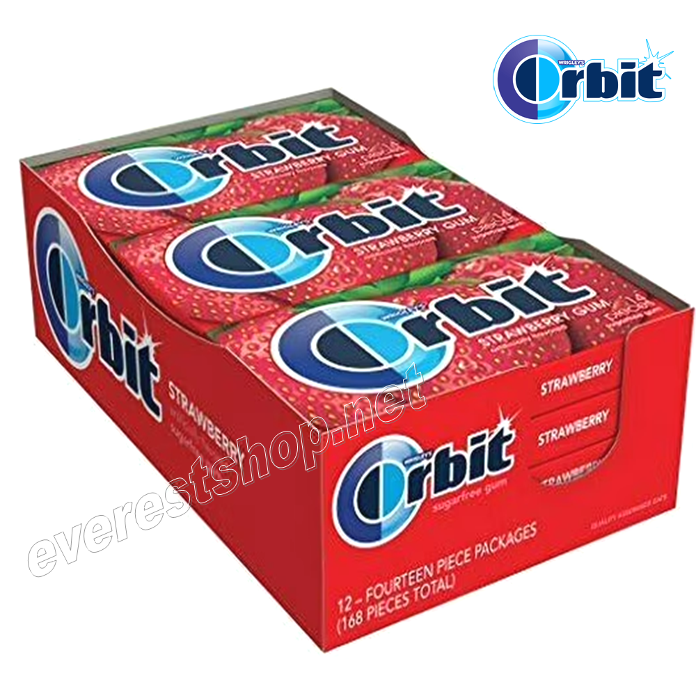 ORBIT GUM STRAWBERRY Orbit Gum * Strawberry * 12 Pcs - Image 1