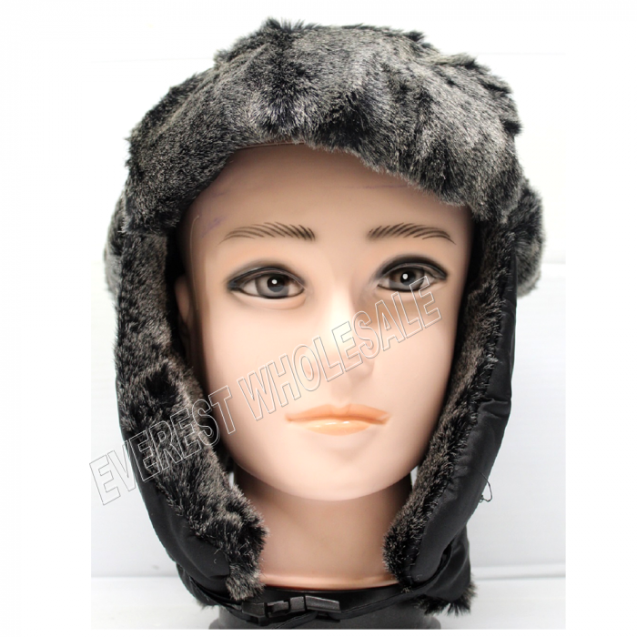 Trapper Troopper Knit Hat * Black Color * 1 pcs - Image 2