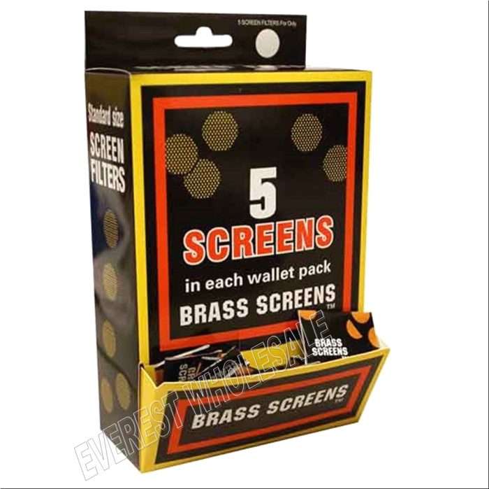 Stainless Pipe Screen 5 ct pack * Gold * 100 Packs - Image 1