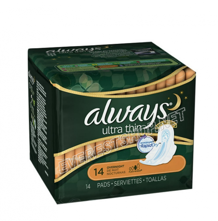 Always Ultra Thin * Overnight 14 ct * 3 pcs - Image 1