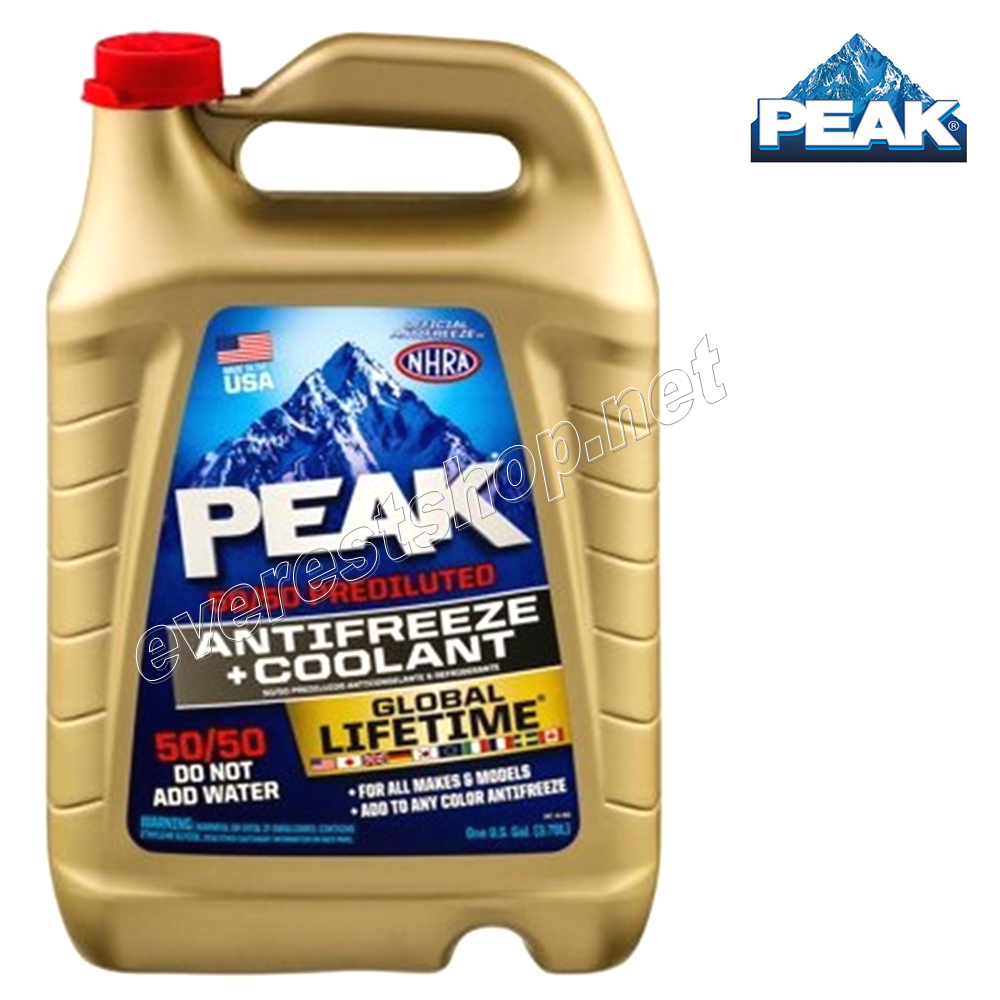 PEAK ANTIFREEZE COOLANT -34 Peak Global Lifetime Antifreeze 50/50 Coolant -34 F 1 Gal * 2 pcs - Image 1