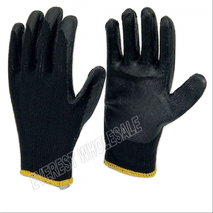 Working Glove Black Rubber * 3 pairs - Image 1