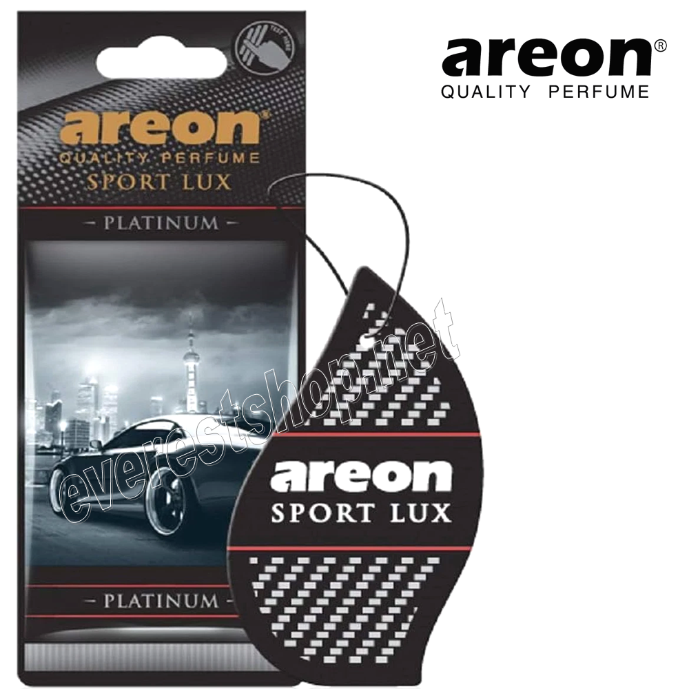 AREON CAR FRESHENER PLATINUM Areon Sport Lux Car Air Freshener * Platinum * 12 pcs - Image 1