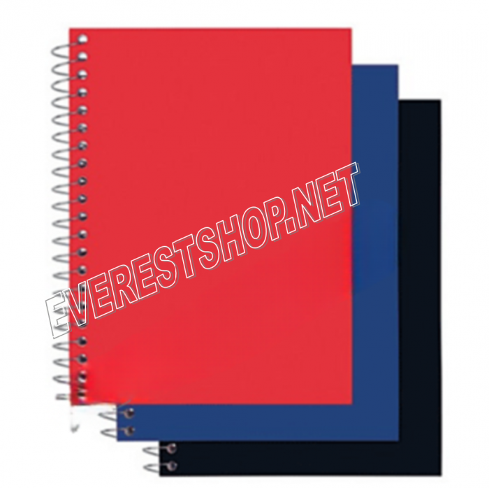 Assorted Color Poly Covered Notebook 100 Quality Sheets * 6 pcs - Image 1