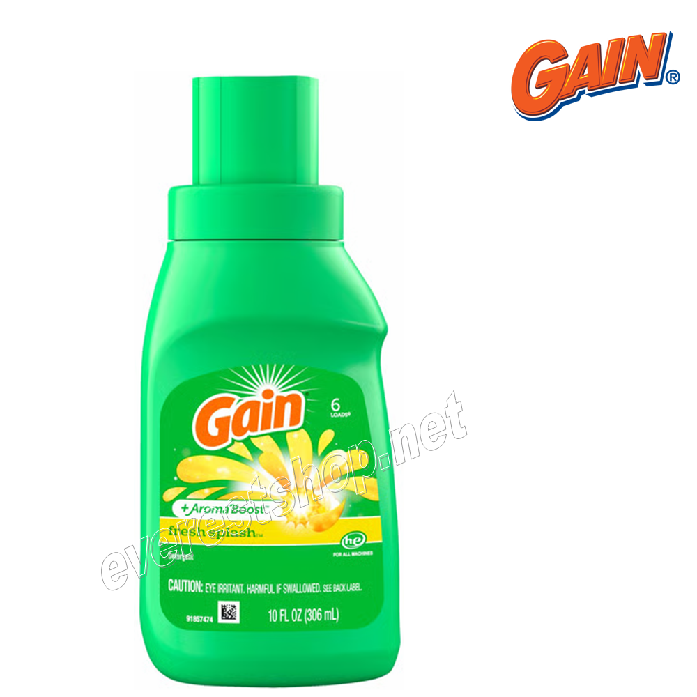 GAIN ORIGINAL 10 oz Gain Liquid Laundry Detergent 10 fl oz * 3 pcs - Image 1