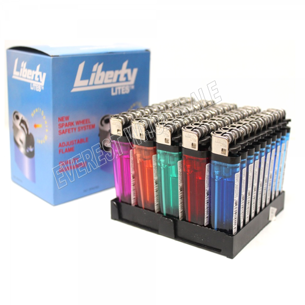 Liberty Disposable Lighter Assorted Colors * 50 ct Everest