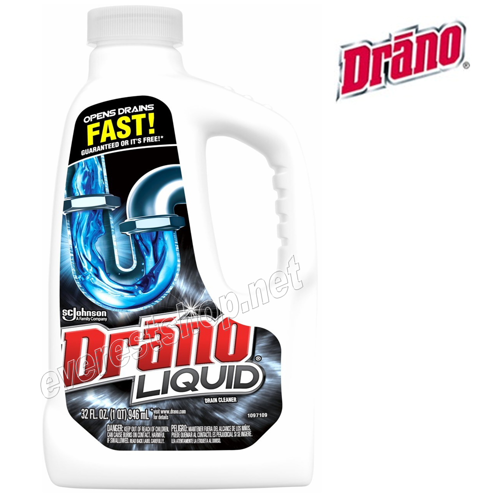 DRANO REGULAR Drano Drain Cleaner 32 fl oz * Regular * 2 pcs - Image 1