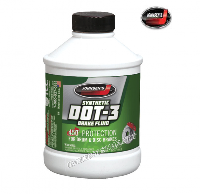 Johnsen's Slicone Dot 3 Brake Fluid 12 fl oz * 2 pcs - Image 1