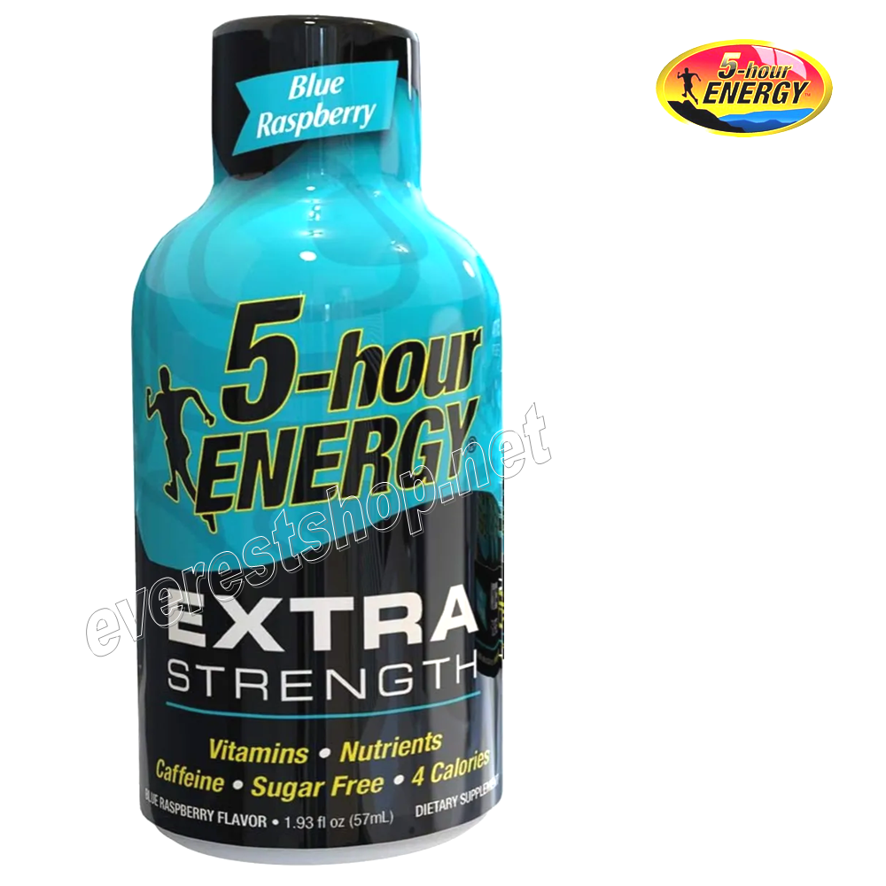 5 HOUR ENERGY EXTRA BLUE RASPBERRY Five Hour Energy Drink Extra Strength* Blue Raspberry * 12 count - Image 1