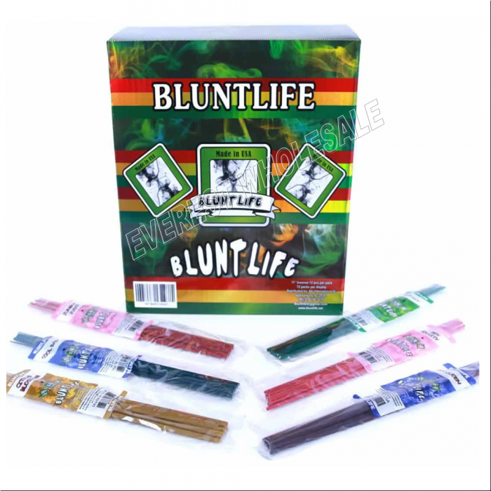 Blunt Life Incense Stick 12 ct pack * 72 Packs Assorted - Image 1