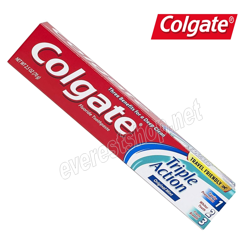 COLGATE TRIPLE ACTION 2.5 OZ Colgate Tooth Paste 2.5 oz * Triple Action * 2 pcs - Image 1
