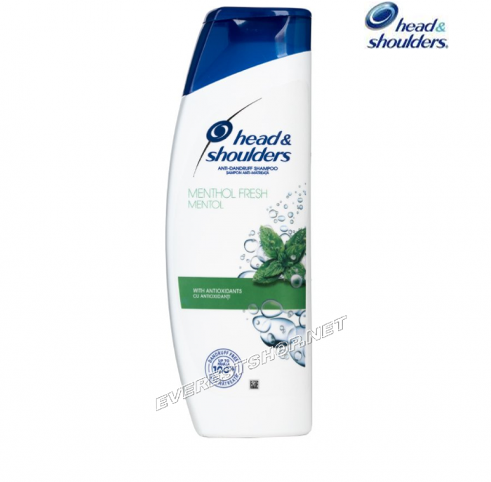 Head and Shoulders Shampoo 400 ml * Menthol * 2 pcs - Image 1