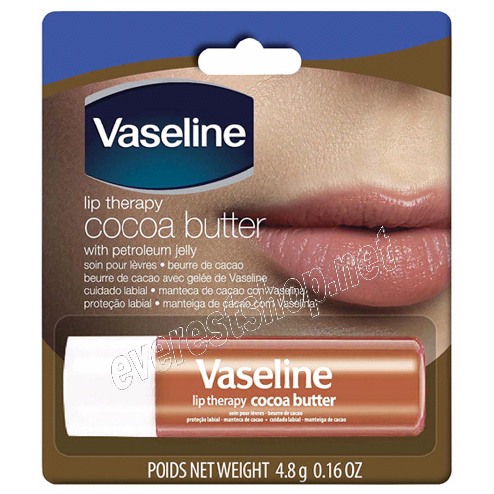 VASELINE LIP THERAPHY 0.16 OZ COCOA BUTTER Vaseline Lip Therapy 0.16 oz * Cocoa Butter * 3pcs - Image 1