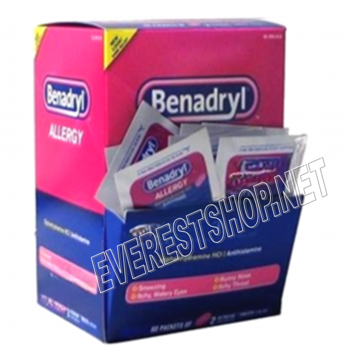 Benadryl Allergy 60 pcks x 2 ct / pack - Image 1