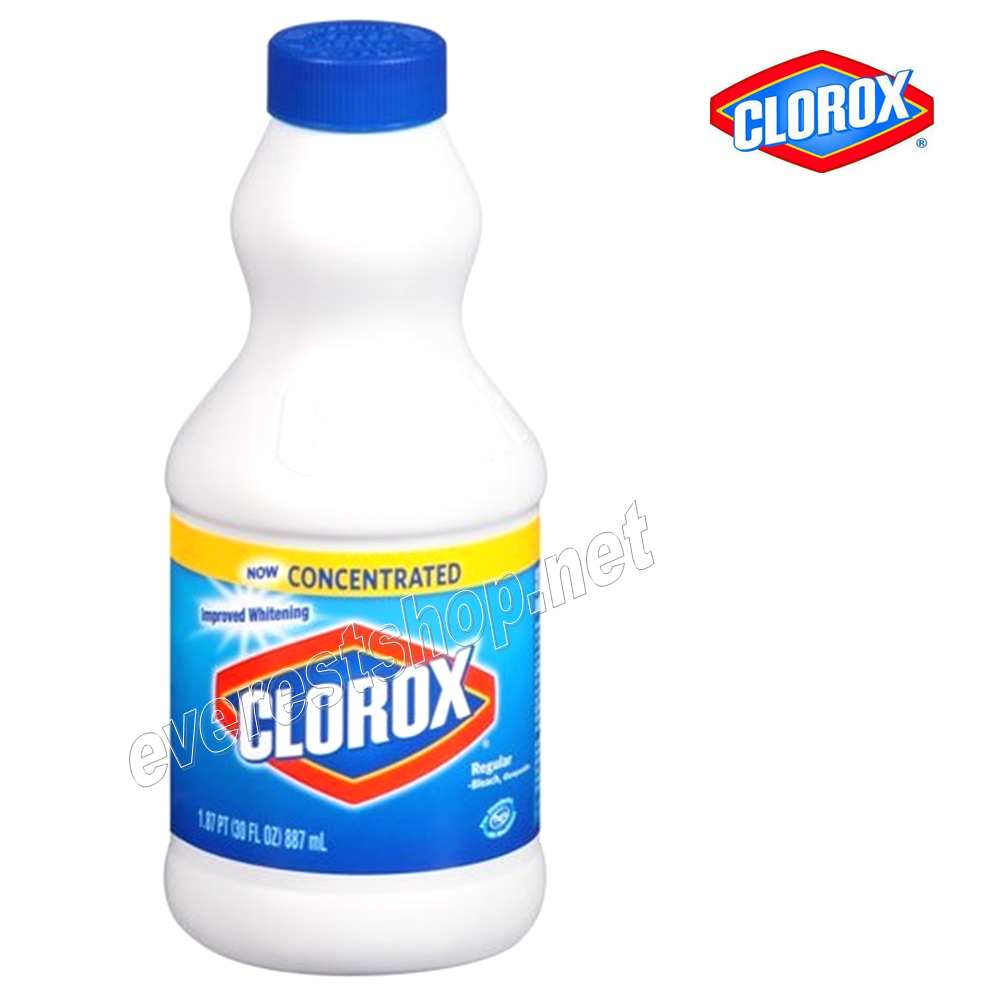 CLOROX BLEACH 30 OZ Clorox Concentrated Bleach16 fl.oz * Regular * 4 pcs - Image 1