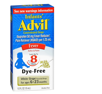Advil Infants Concentrated Drops 6-23 Months 1/2 fl oz * 6 Boxes