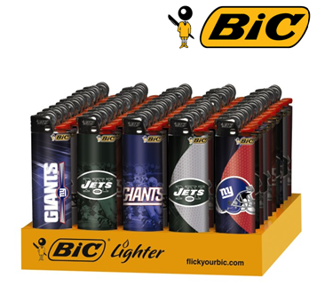 Bic Disposable Lighter * Giant-Jets Logo * 50 ct