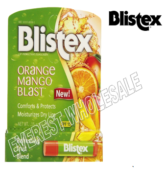 Blistex Medicated Lip Balm * Orange Mango Blast * 24 ct