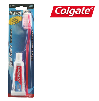 Colgate Travel Kit * Brush + Tooth Paste * 12 pcs