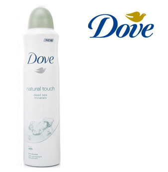Dove Body Spray For Women 150 ml * Natural Touch * 6 pcs