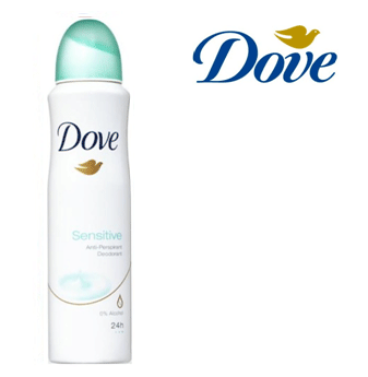 Dove Body Spray For Women 150 ml * Sensitive * 6 pcs