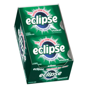 Eclipse Gum * Spearmint * 12 pks / Box