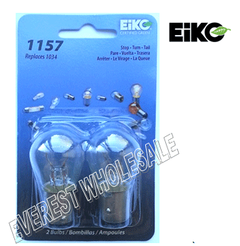 Eiko Car Light Bulbs 2 ct Pack * #1157 * 6 pcs