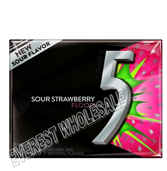 Five Gum Flood * Sour Strawberry * 10 pks / Box
