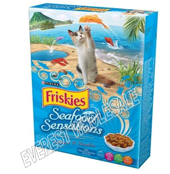 Friskies Dry Cat Food 16.2 oz * Seafood Sensations * 12 pcs